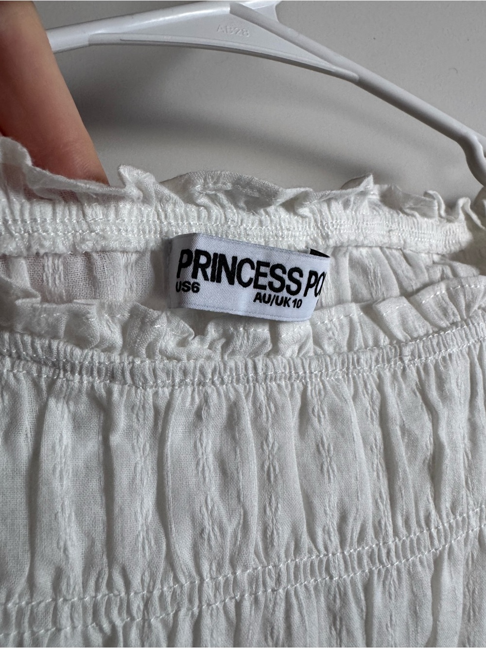 Princess Polly Rowell Shired white top - Picture 3 of 3